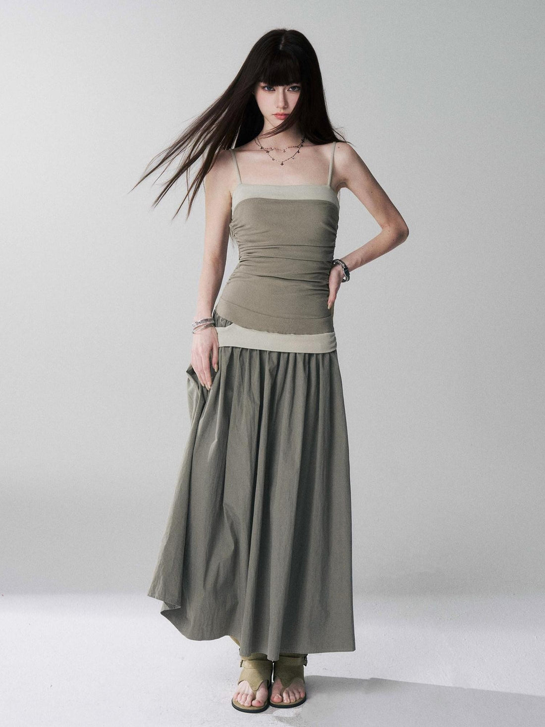 LADYGHOST Ethereal Sensual Strappy Bandeau Cinched Waist Women&