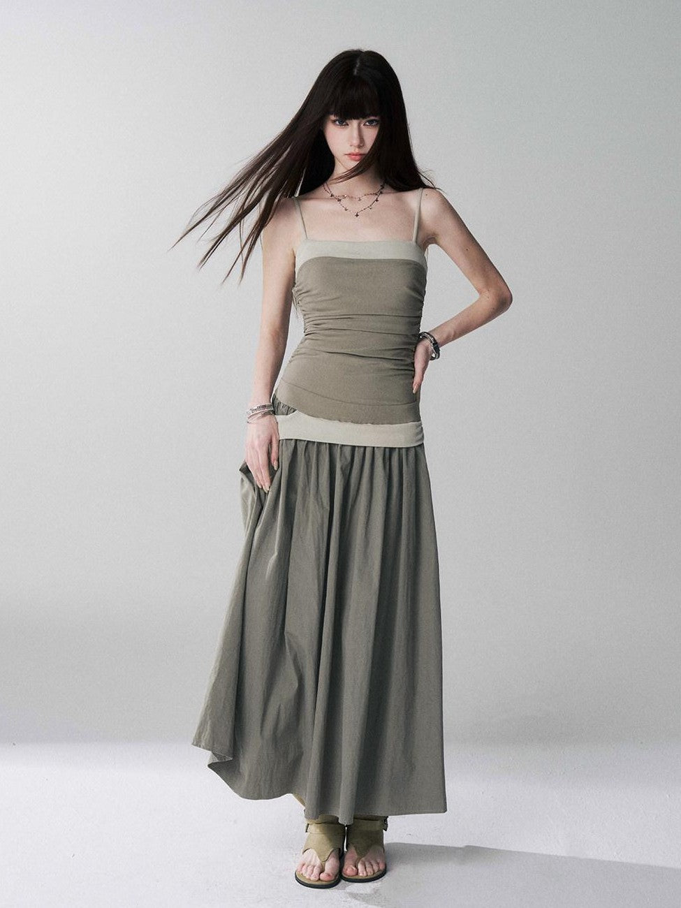 LADYGHOST Ethereal Sensual Strappy Bandeau Cinched Waist Women&