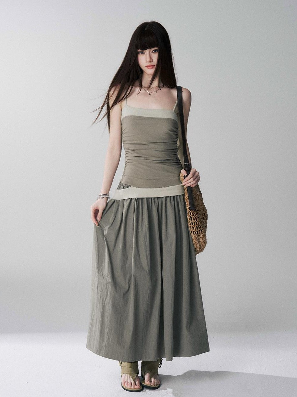 LADYGHOST Ethereal Sensual Strappy Bandeau Cinched Waist Women&