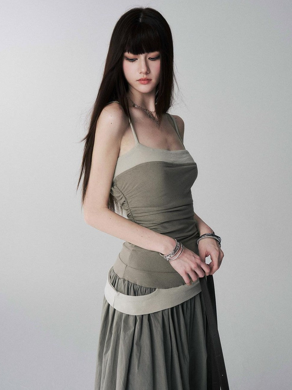 LADYGHOST Ethereal Sensual Strappy Bandeau Cinched Waist Women&