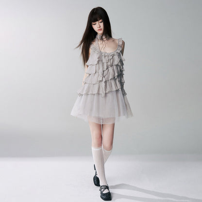 LADYGHOST_Ethereal_Short_Layered_Ruffle_Women&