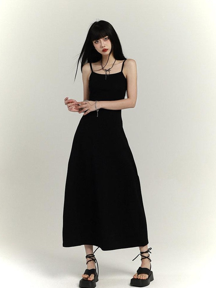 LADYGHOST Ethereal Spaghetti Strap Waist Cinched Bodycon Women&
