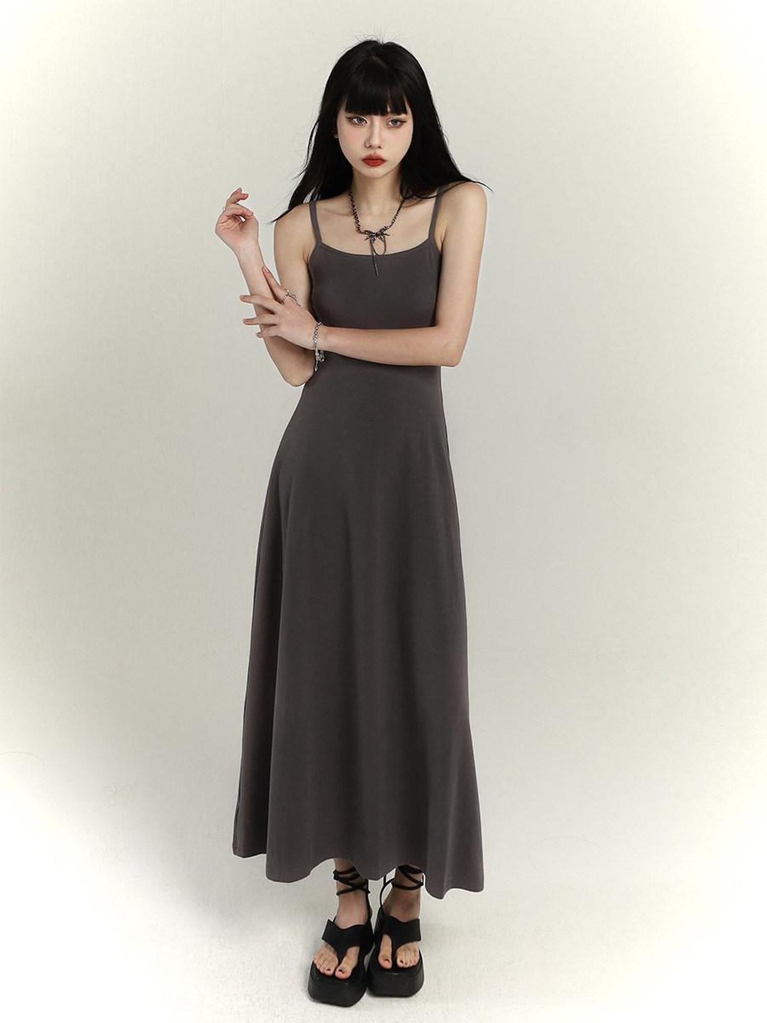 LADYGHOST Ethereal Spaghetti Strap Waist Cinched Bodycon Women&