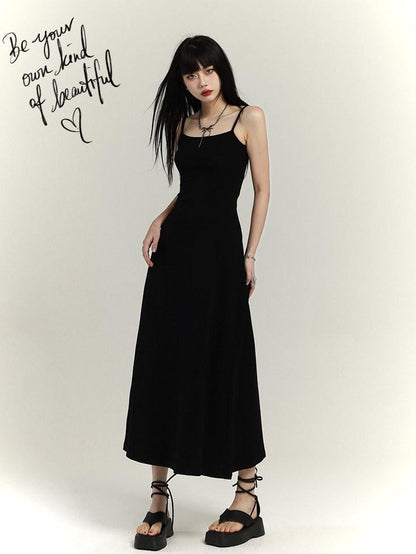 LADYGHOST Ethereal Spaghetti Strap Waist Cinched Bodycon Women&