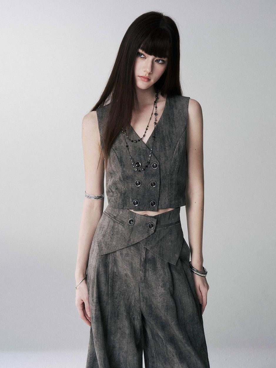 LADYGHOST Ethereal Tailored Vest Old Money Women&