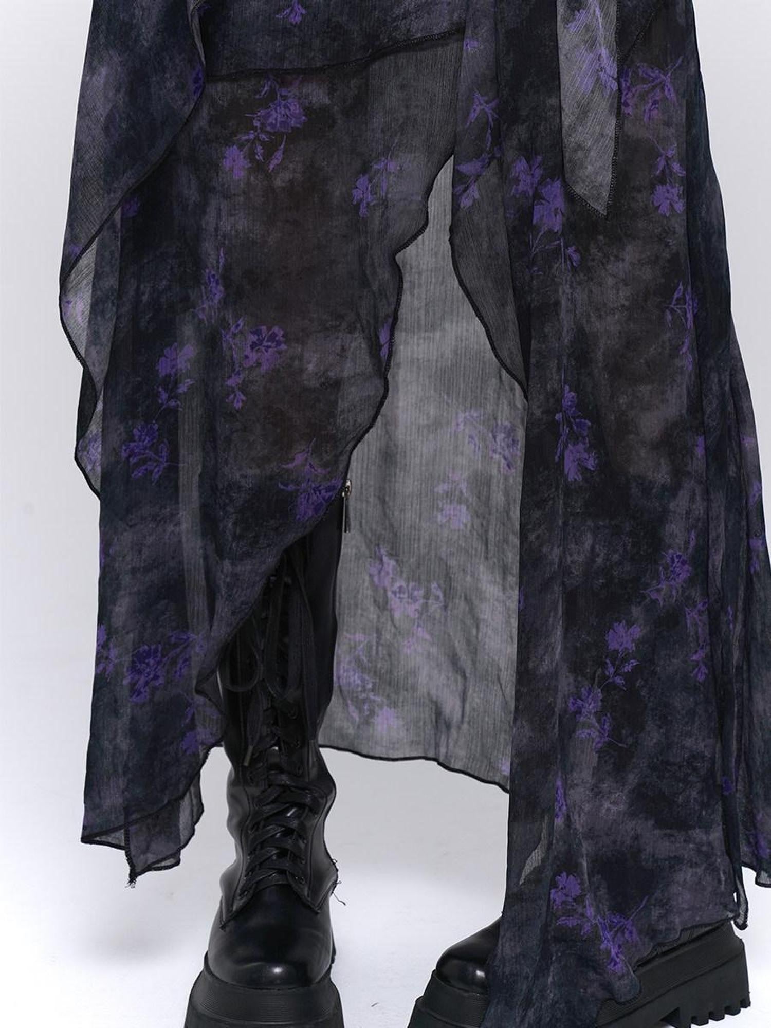LADYGHOST Ethereal Unique Asymmetrical Hem Strappy Women&