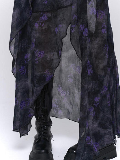 LADYGHOST Ethereal Unique Asymmetrical Hem Strappy Women&