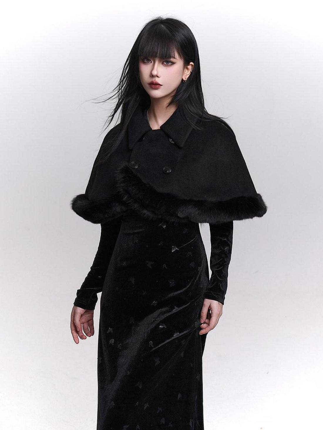 LADYGHOST Ethereal Unique Heiress Cape Shawl Women&