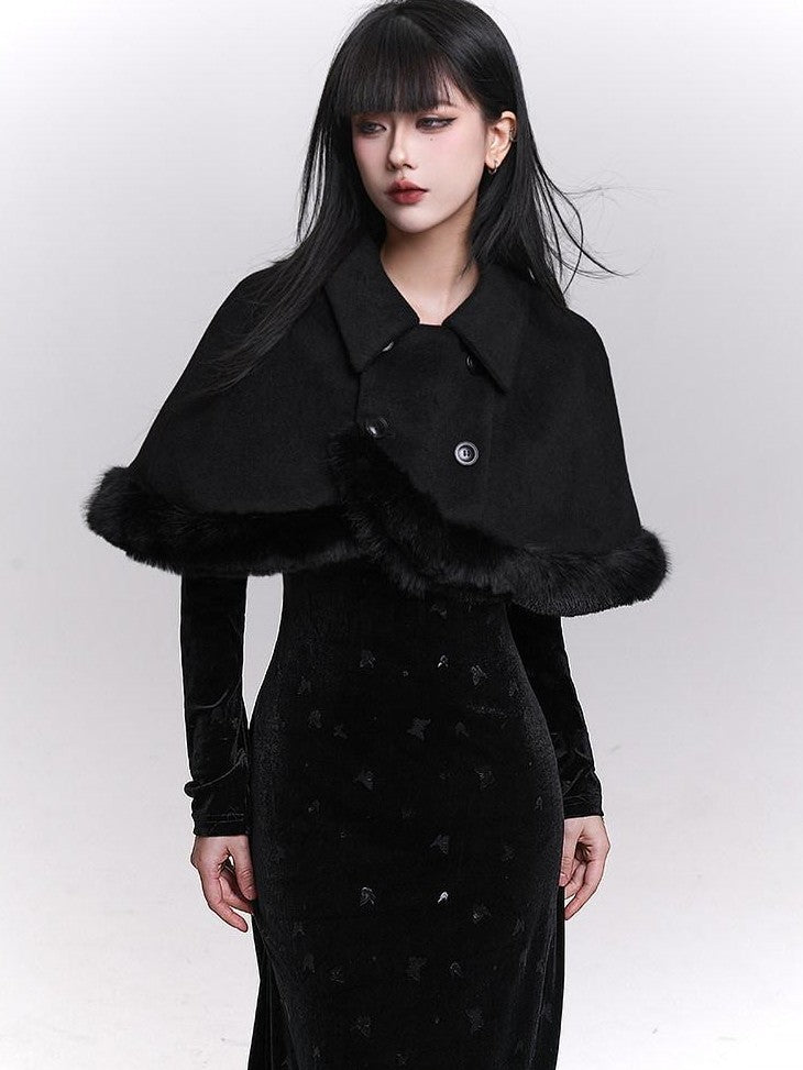 LADYGHOST Ethereal Unique Heiress Cape Shawl Women&