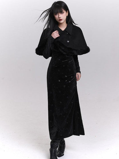 LADYGHOST Ethereal Unique Heiress Cape Shawl Women&