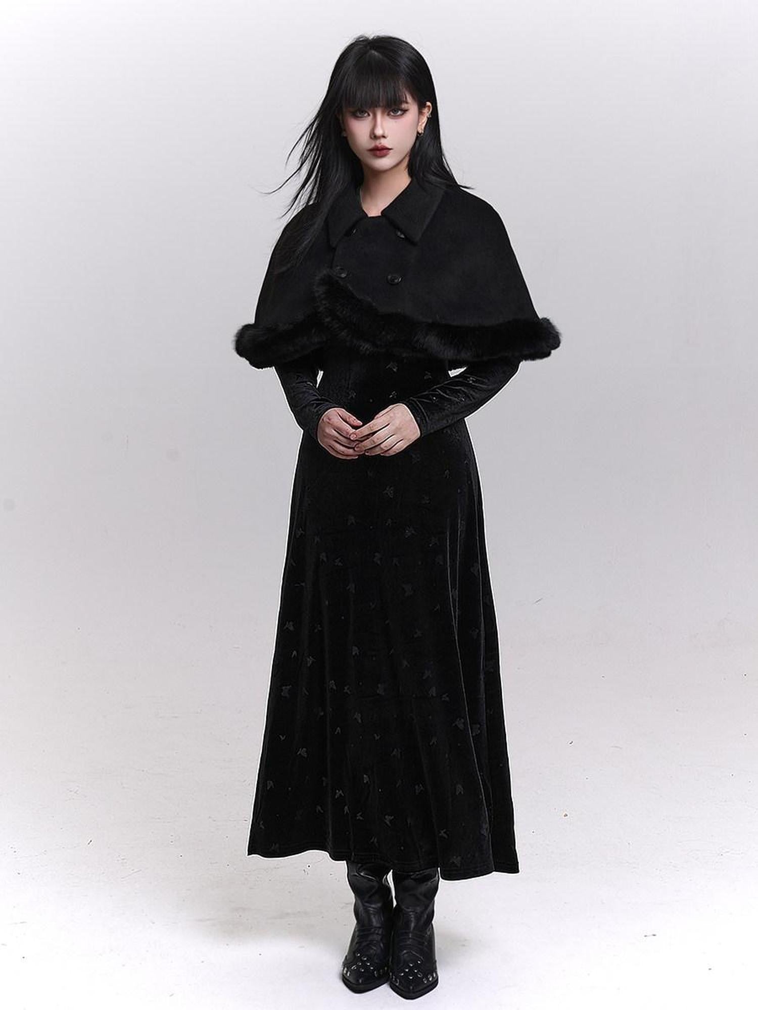 LADYGHOST Ethereal Unique Heiress Cape Shawl Women&