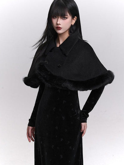 LADYGHOST Ethereal Unique Heiress Cape Shawl Women&