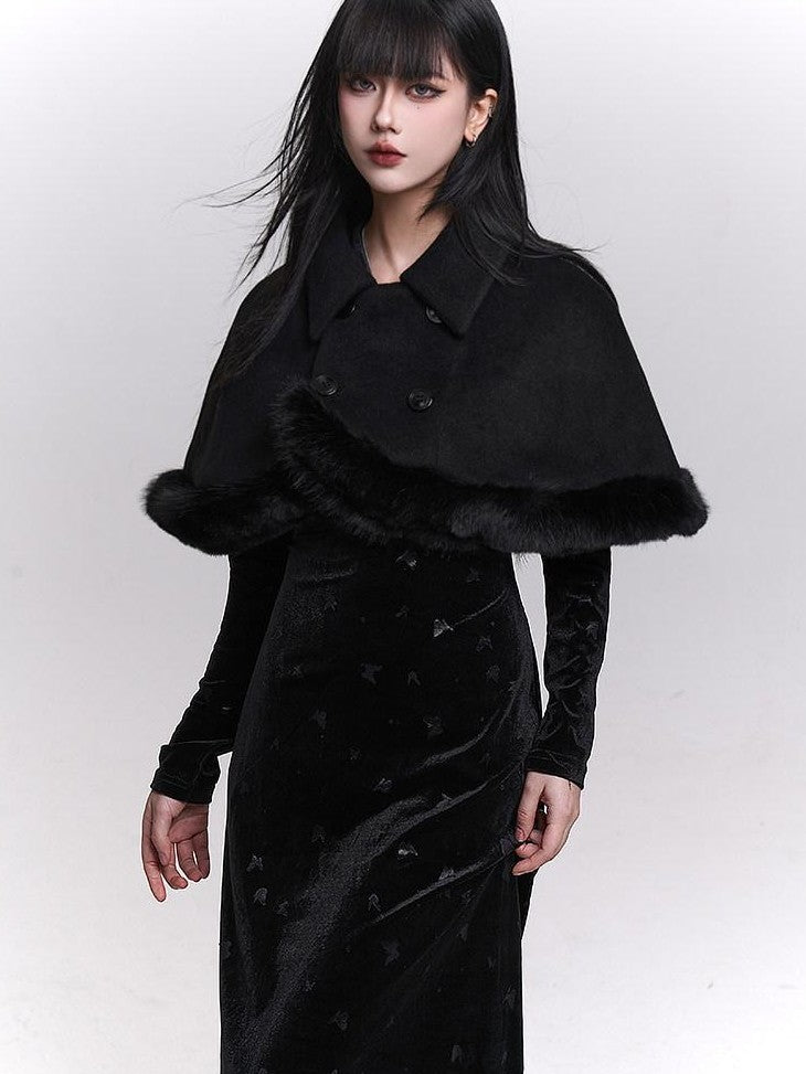 LADYGHOST Ethereal Unique Heiress Cape Shawl Women&