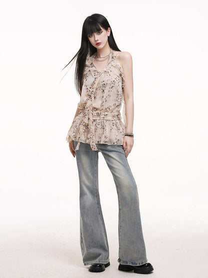 LADYGHOST Ethereal Unique Off Shoulder Halter Neck Women&