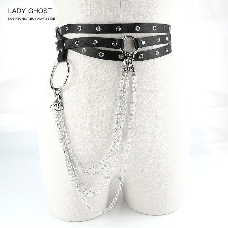 LADYGHOST_Futuristic_Dress_Waist_Cinching_Decorative_Niche_Design_Women&
