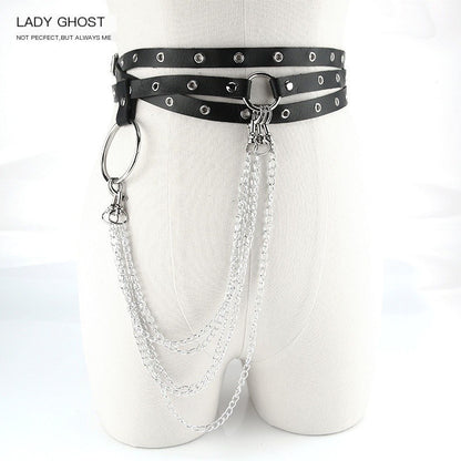LADYGHOST_Futuristic_Dress_Waist_Cinching_Decorative_Niche_Design_Women&