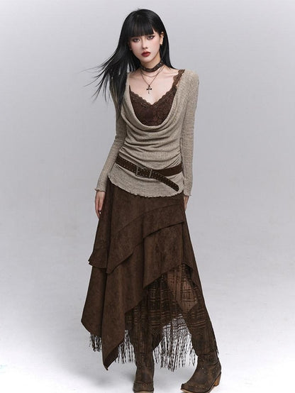 LADYGHOST Ghost Girl A Line Long Northwest Wasteland Women&