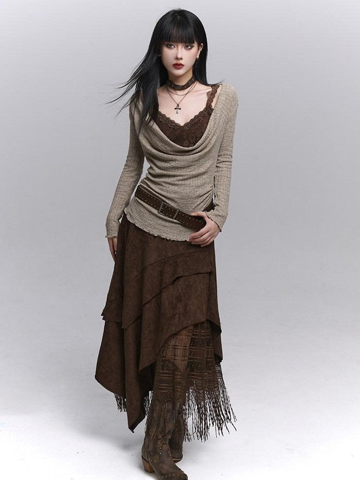 LADYGHOST Ghost Girl A Line Long Northwest Wasteland Women&