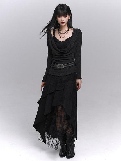LADYGHOST Ghost Girl A Line Long Northwest Wasteland Women&
