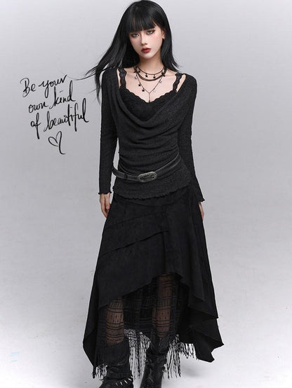 LADYGHOST Ghost Girl A Line Long Northwest Wasteland Women&