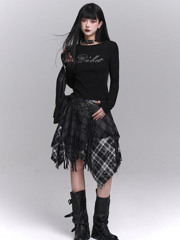 LADYGHOST Ghost Girl Backless Rhinestone Slim Fit Women&