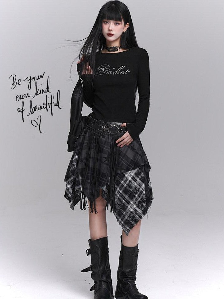 LADYGHOST Ghost Girl Backless Rhinestone Slim Fit Women&
