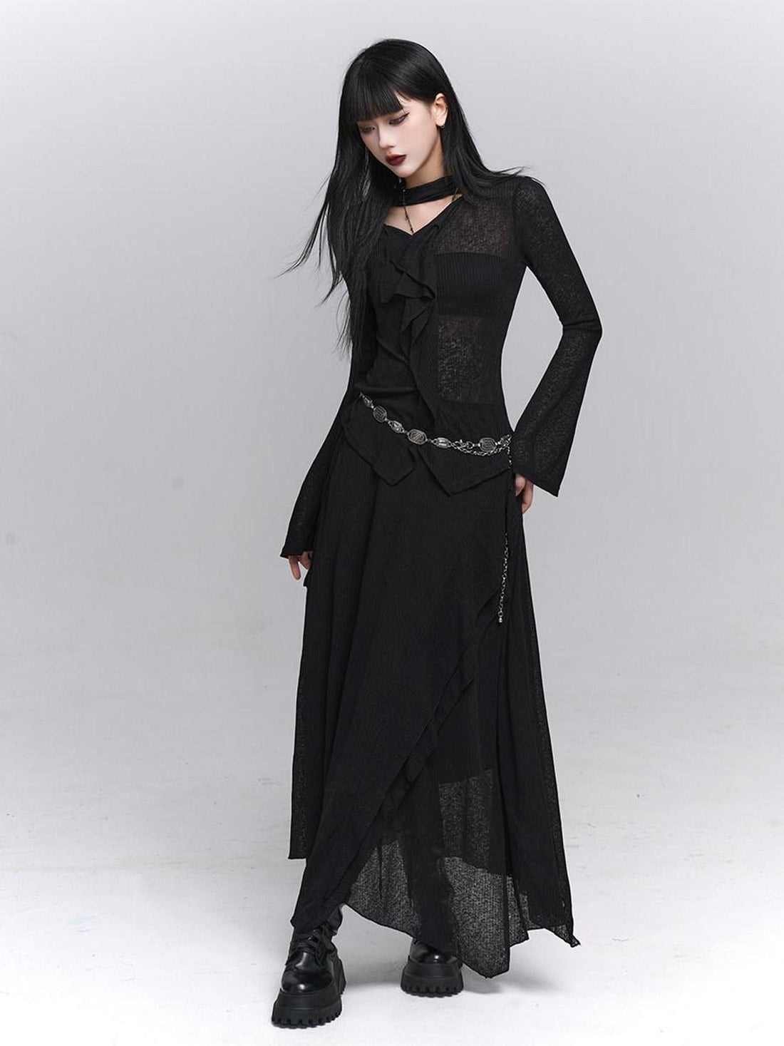 LADYGHOST Ghost Girl Black Minimalist Sophisticated Women&