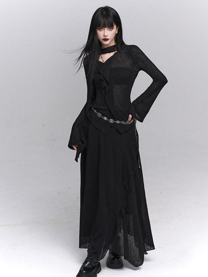 LADYGHOST Ghost Girl Black Minimalist Sophisticated Women&