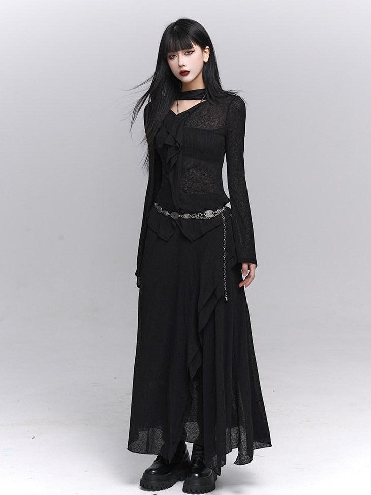 LADYGHOST Ghost Girl Black Minimalist Sophisticated Women&