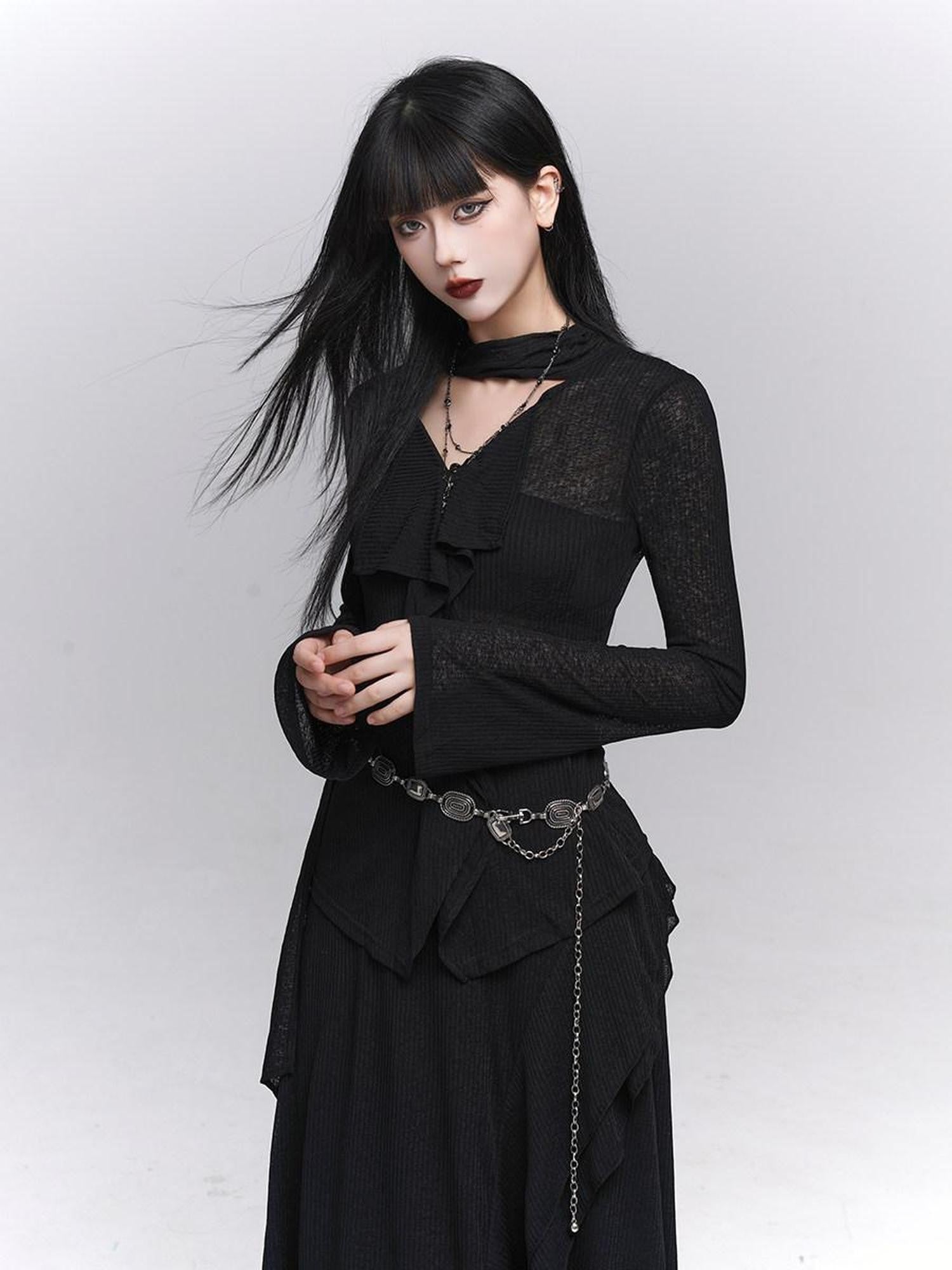 LADYGHOST Ghost Girl Black Minimalist Sophisticated Women&