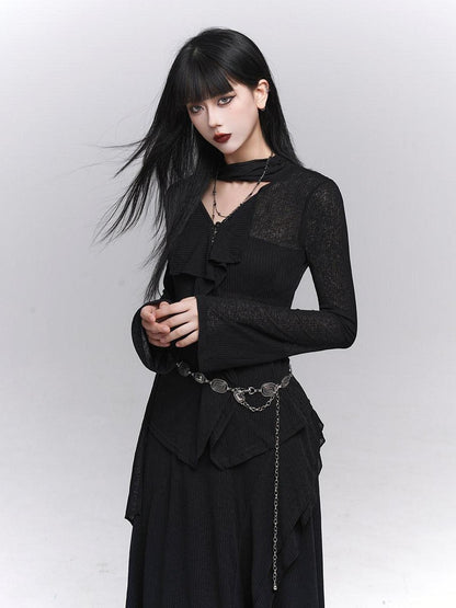 LADYGHOST Ghost Girl Black Minimalist Sophisticated Women&