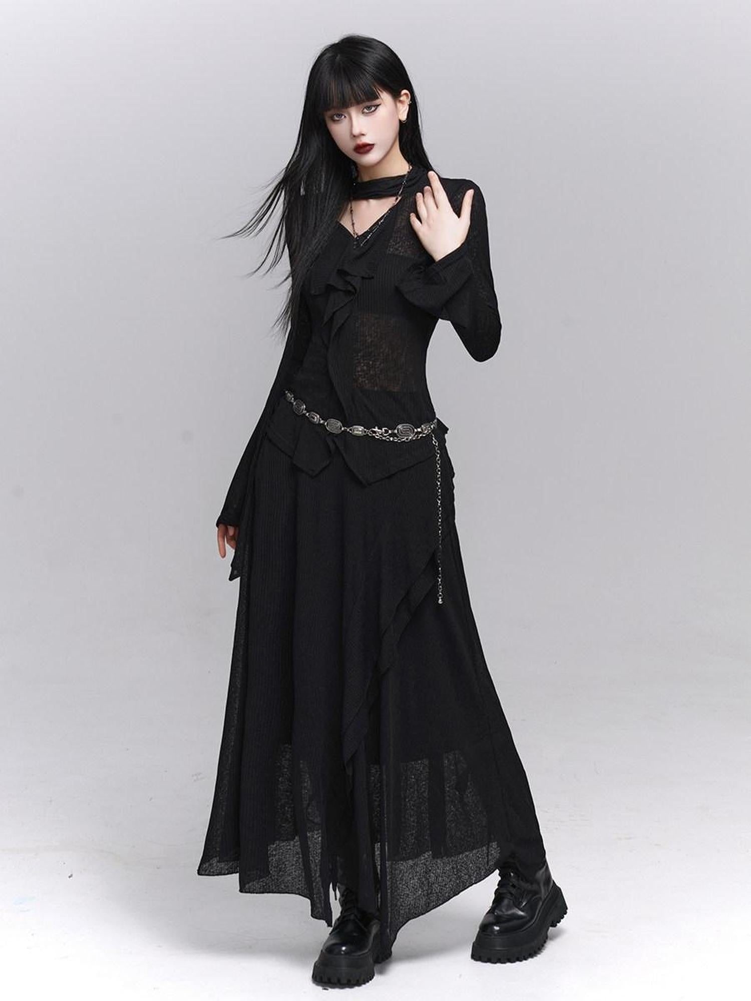 LADYGHOST Ghost Girl Black Minimalist Sophisticated Women&