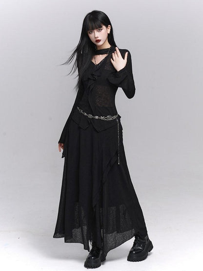 LADYGHOST Ghost Girl Black Minimalist Sophisticated Women&