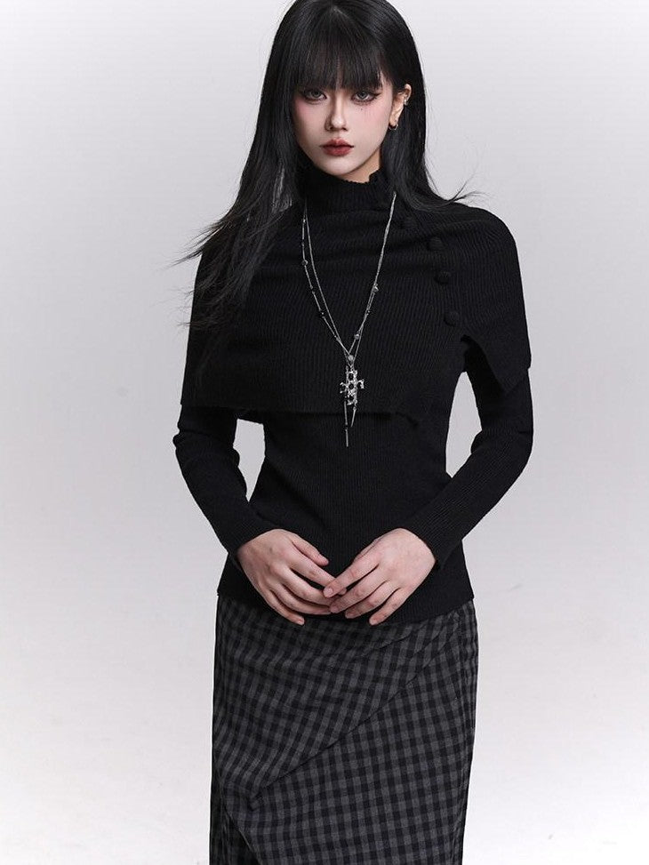 LADYGHOST Ghost Girl Cape Shawl Two Piece Women&