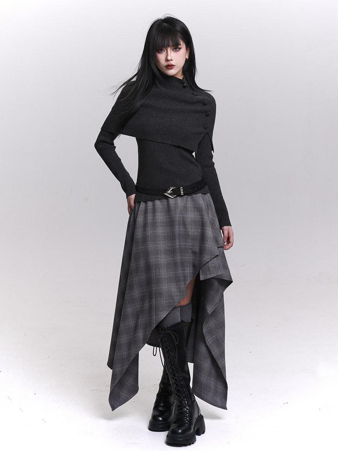 LADYGHOST Ghost Girl Cape Shawl Two Piece Women&