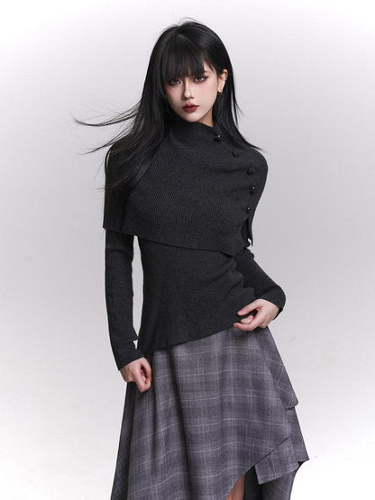 LADYGHOST Ghost Girl Cape Shawl Two Piece Women&