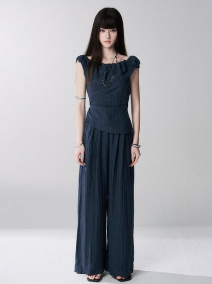 LADYGHOST Ghost Girl Cinched Waist Navy Women&