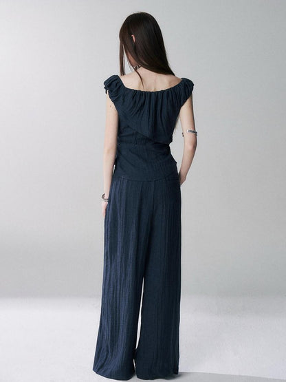 LADYGHOST Ghost Girl Cinched Waist Navy Women&