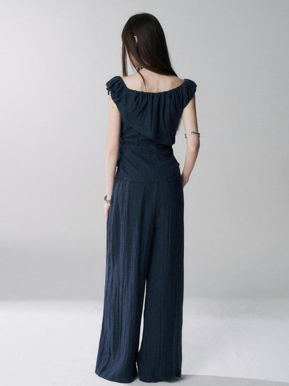 LADYGHOST Ghost Girl Cinched Waist Navy Women&
