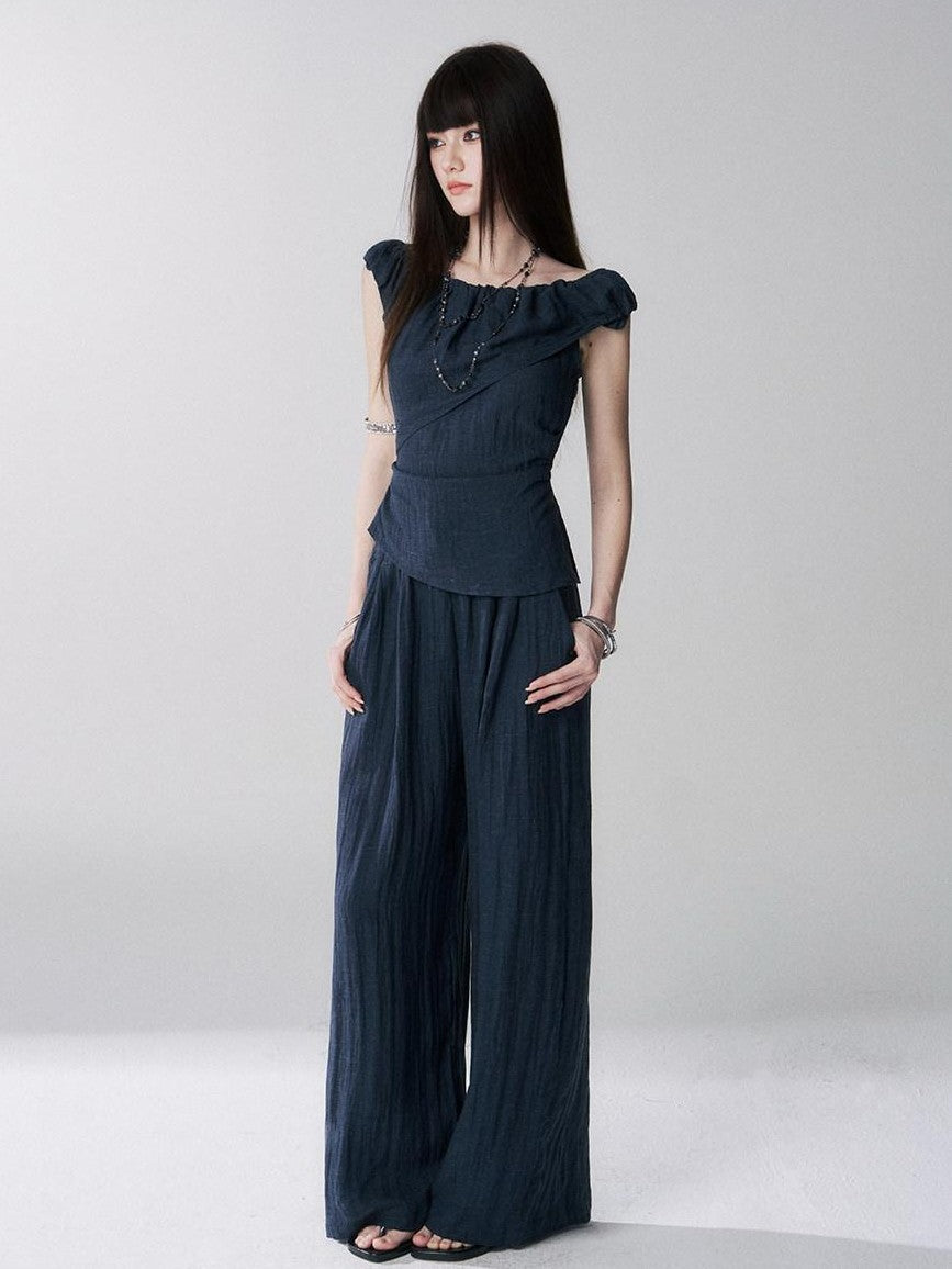 LADYGHOST Ghost Girl Cinched Waist Navy Women&