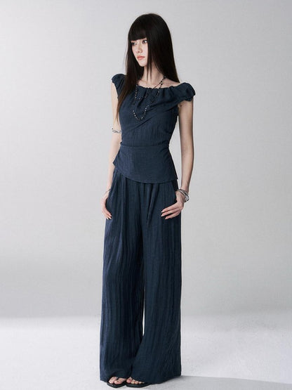 LADYGHOST Ghost Girl Cinched Waist Navy Women&