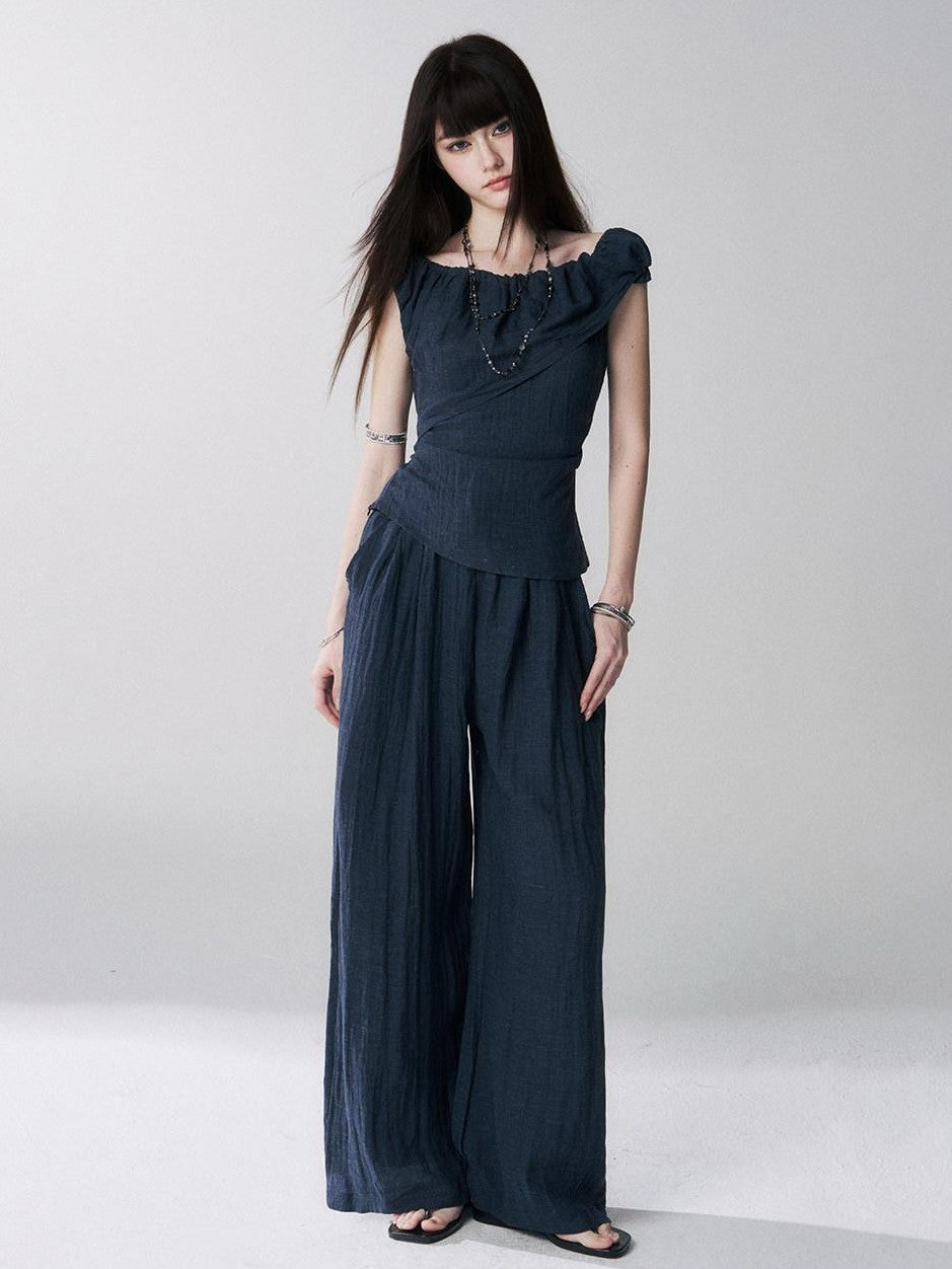LADYGHOST Ghost Girl Cinched Waist Navy Women&