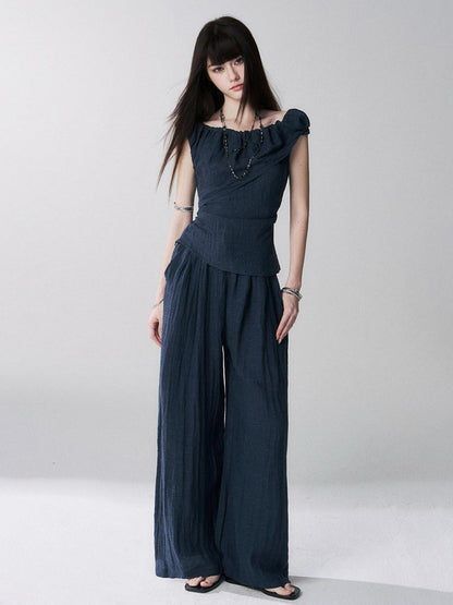 LADYGHOST Ghost Girl Cinched Waist Navy Women&