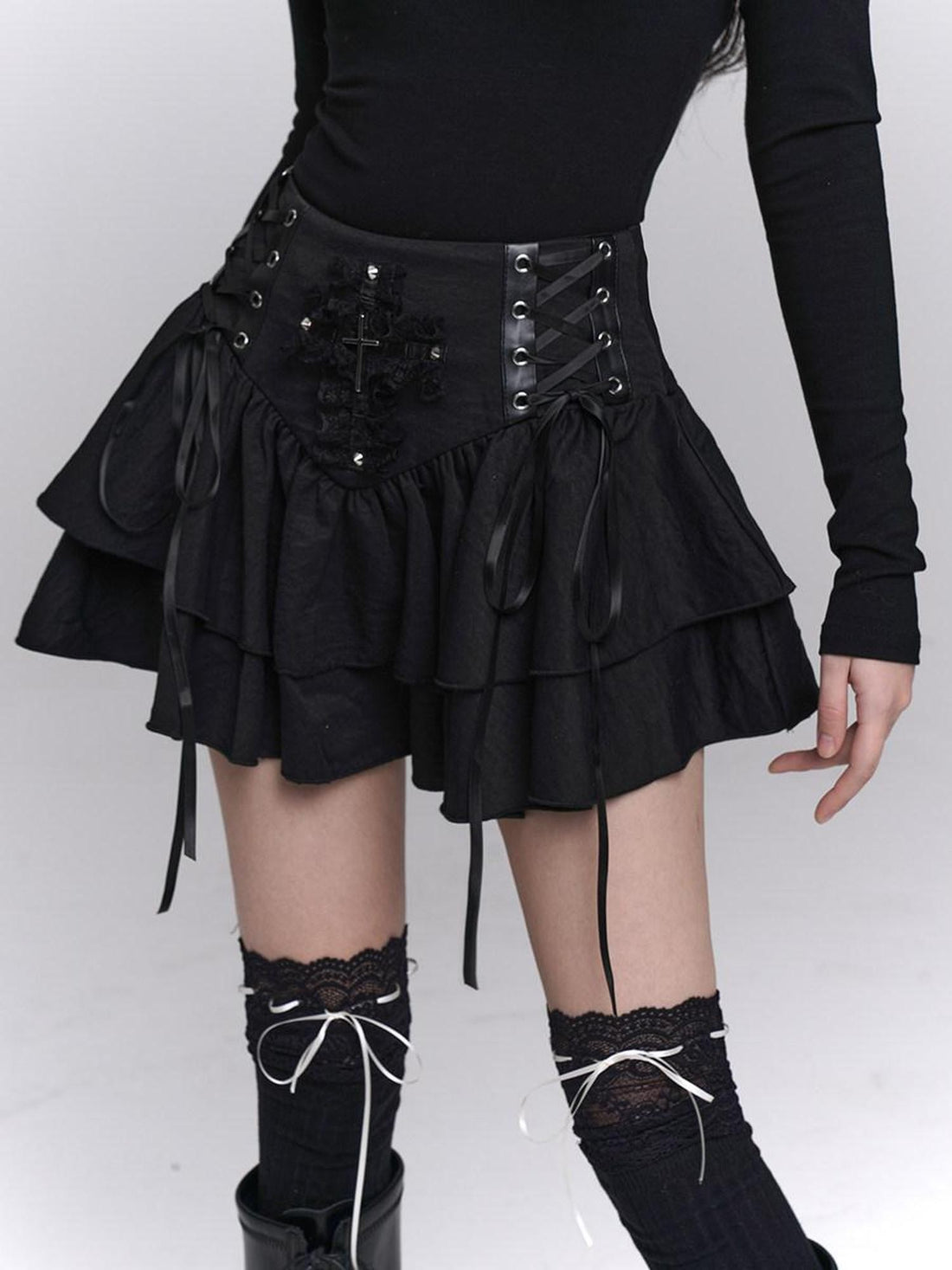 LADYGHOST Ghost Girl Cross Chain Gothic Punk Women&