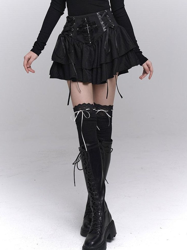LADYGHOST Ghost Girl Cross Chain Gothic Punk Women&