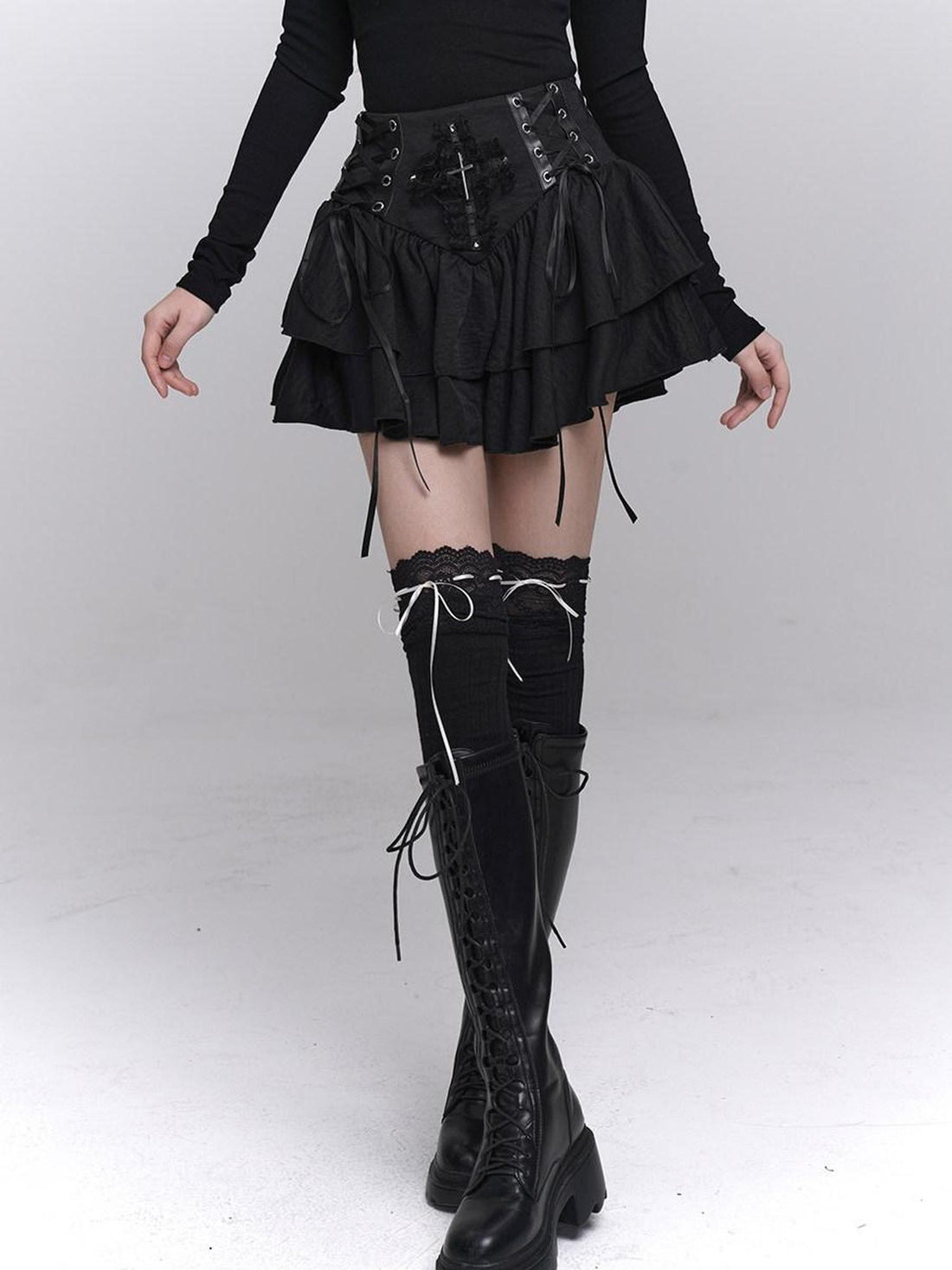 LADYGHOST Ghost Girl Cross Chain Gothic Punk Women&