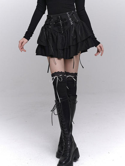 LADYGHOST Ghost Girl Cross Chain Gothic Punk Women&