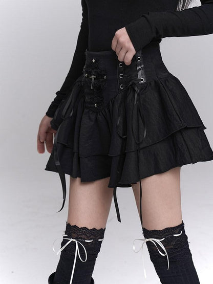 LADYGHOST Ghost Girl Cross Chain Gothic Punk Women&