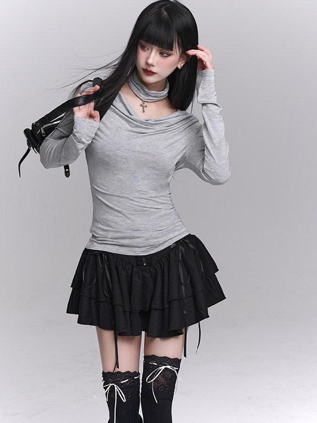 LADYGHOST Ghost Girl Cross Chain Gothic Punk Women&