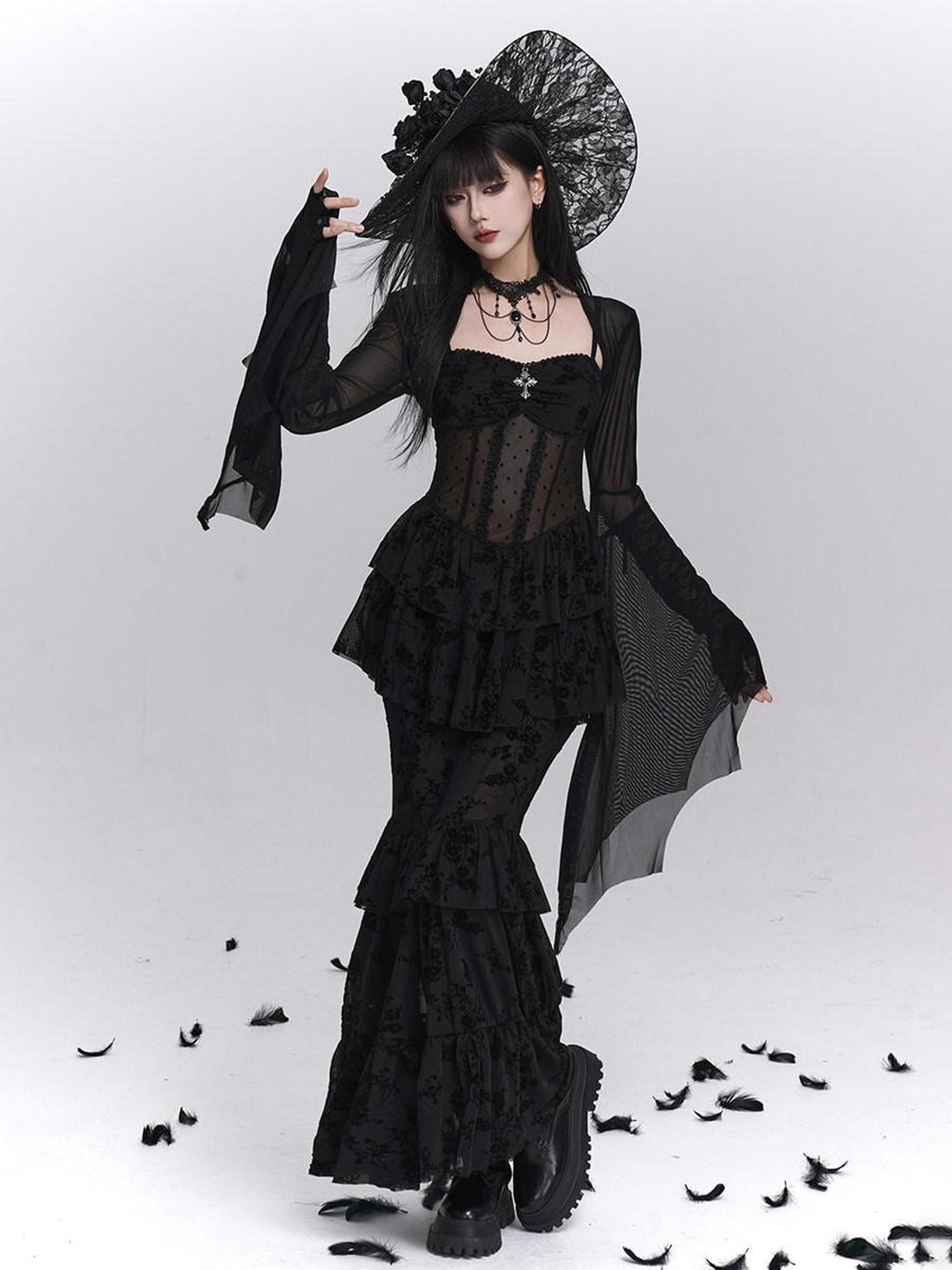 LADYGHOST Ghost Girl Gothic Fishtail Women&